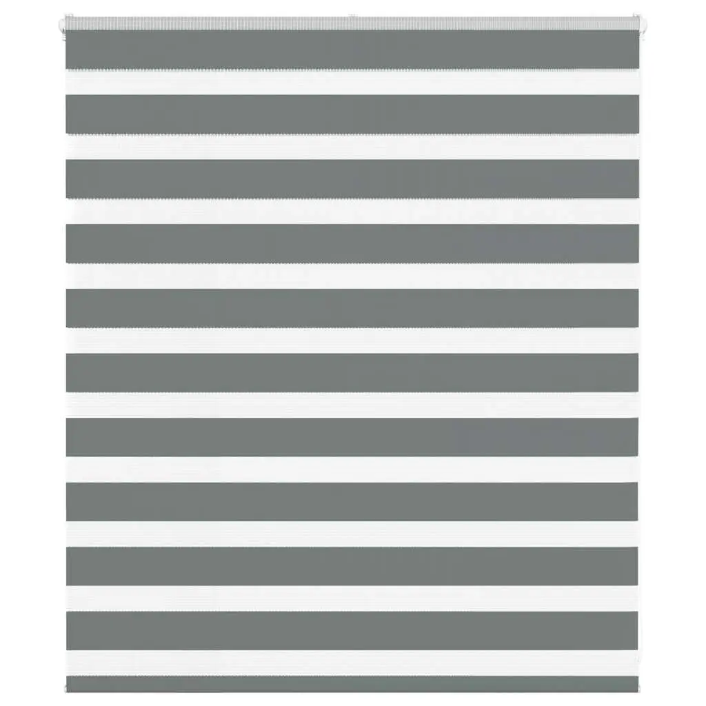 vidaXL Sebragardin mørkegrå 125x100 cm stoff bredde 120,9 cm polyester