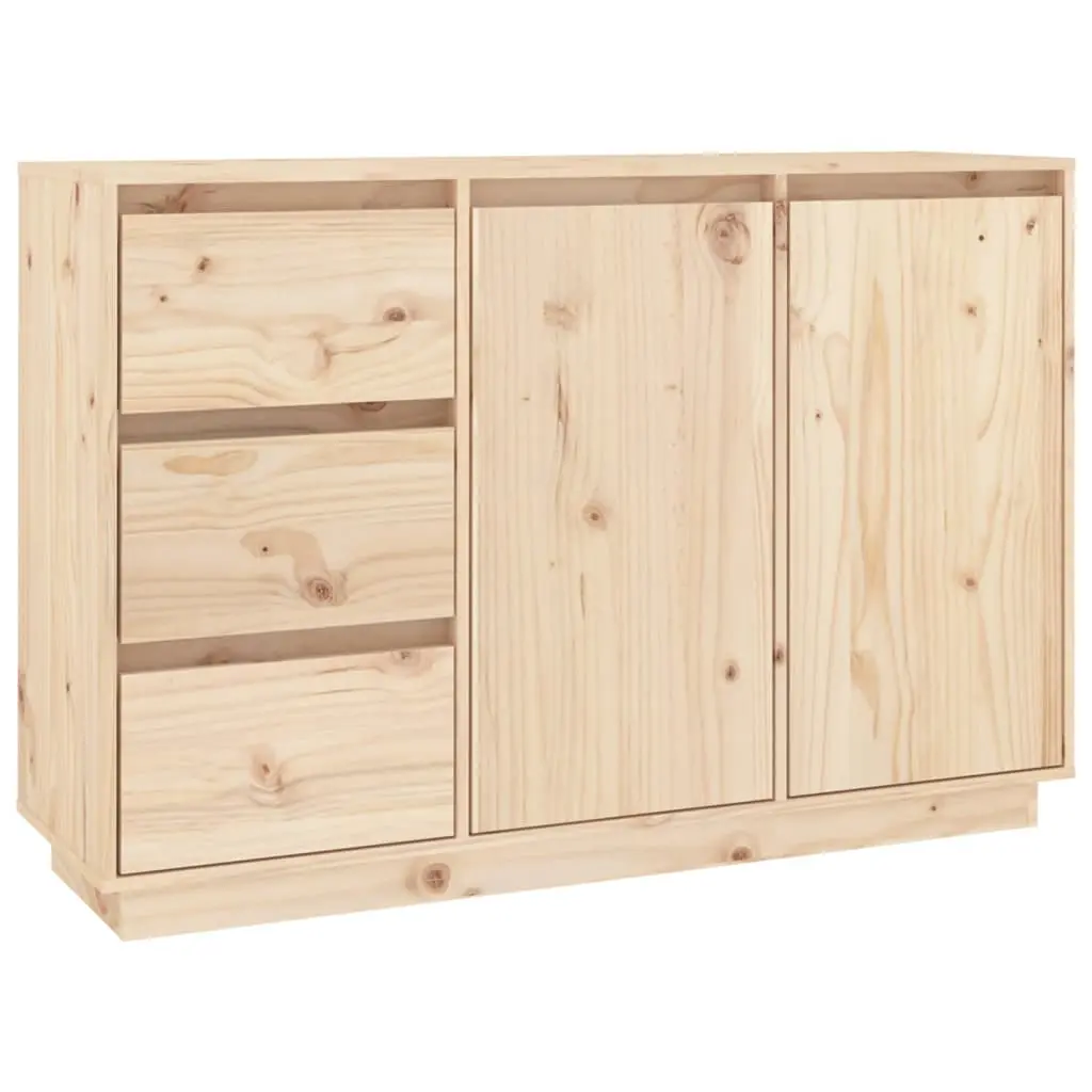 vidaXL Skjenk 111x34x75 cm heltre furu