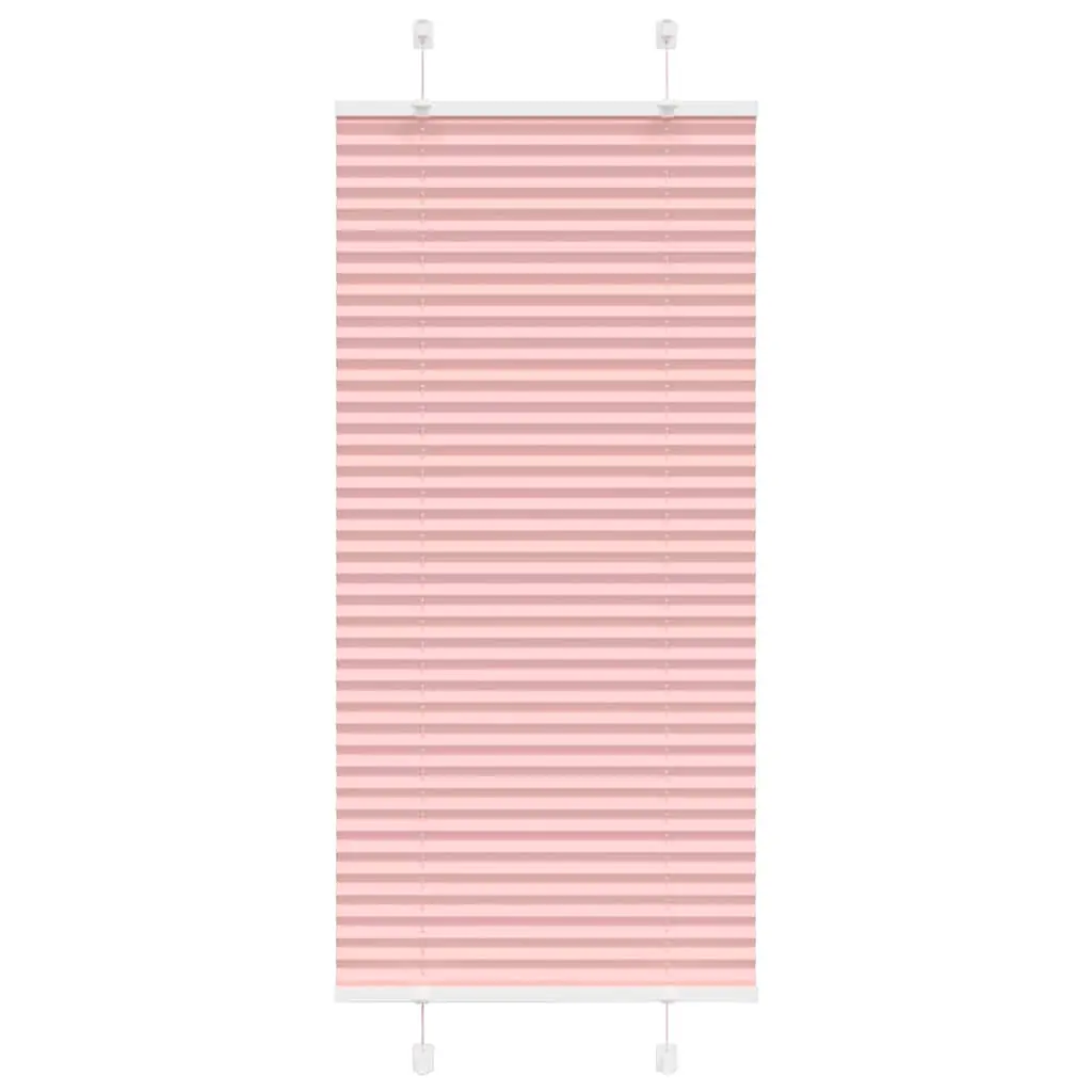 vidaXL plisségardin Rosa 55x150 cm Stoff Bredde 54,4 cm Polyester
