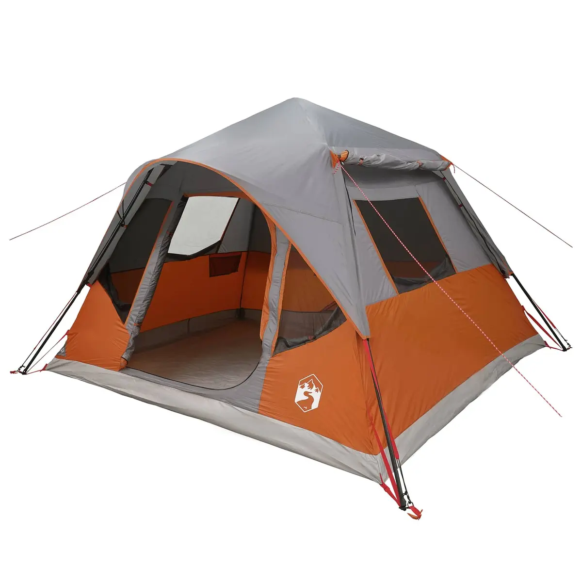 vidaXL Sofort Telt Grå og Oransje 305 x 275 x 190 cm Polyester og stål