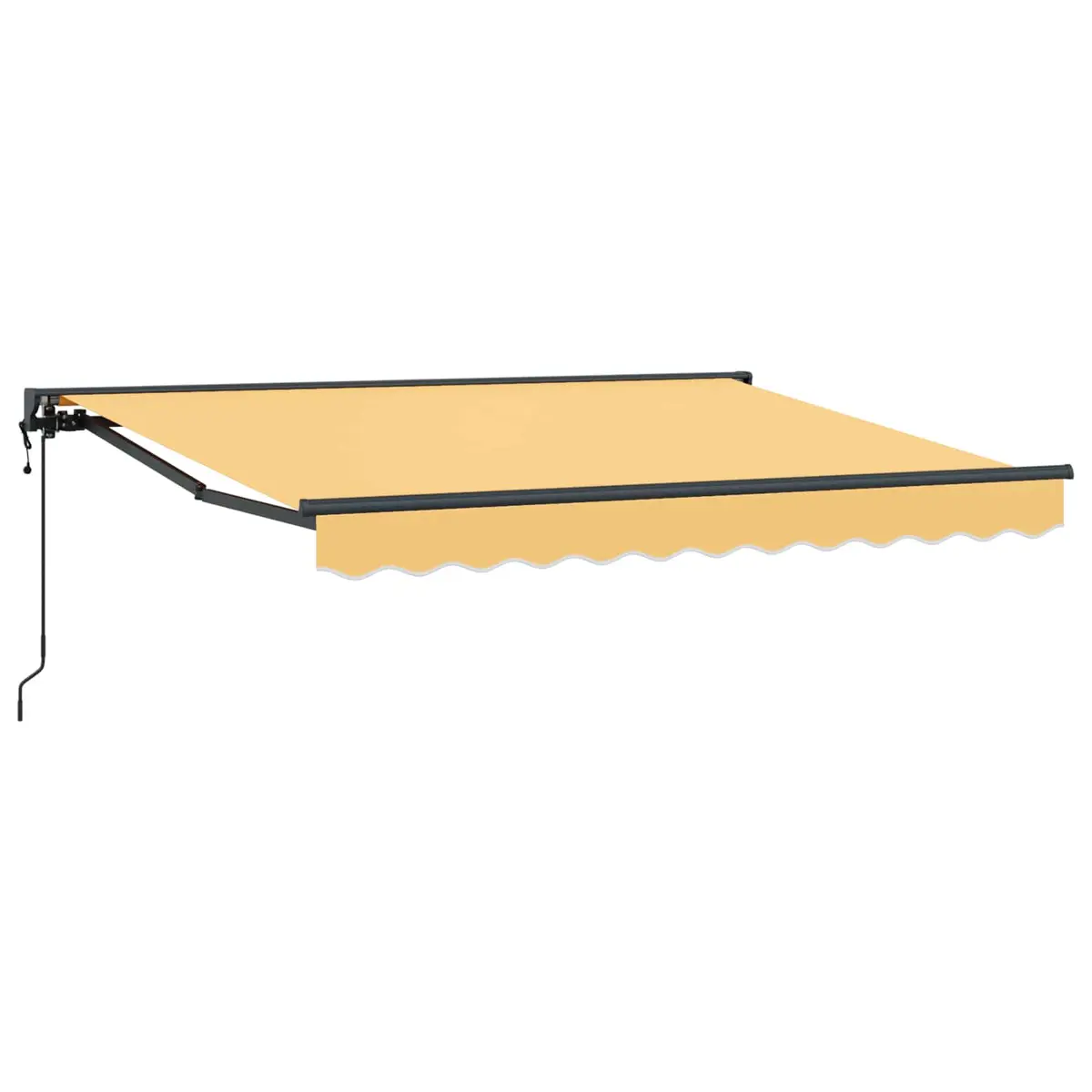 vidaXL Uttrekkbar markise sand 5 x 3 m Polyester og aluminium