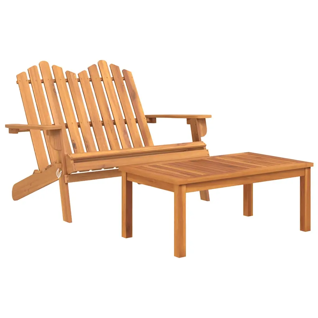 vidaXL Adirondack hagesofagruppe 2 deler heltre akasie
