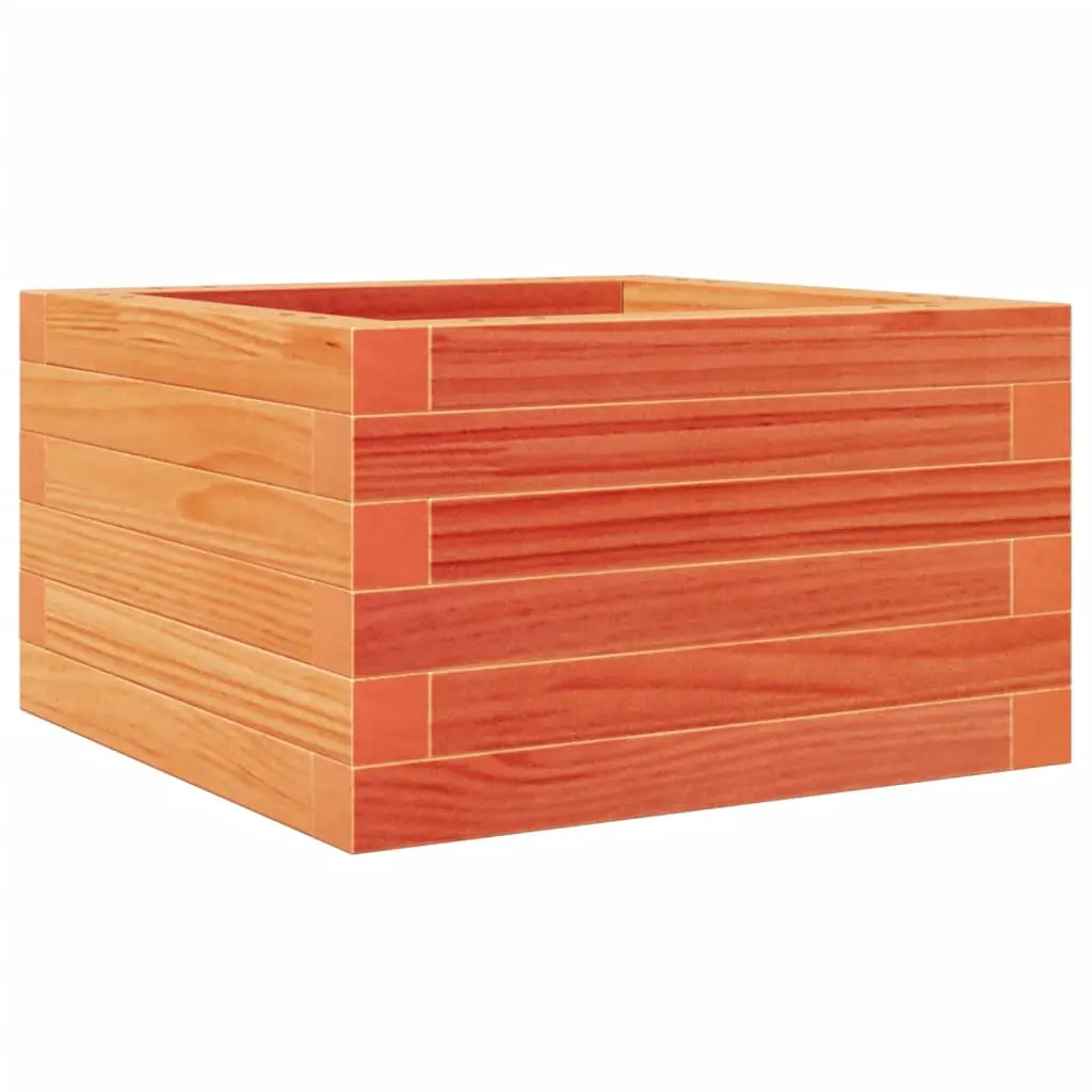 vidaXL Hageplantekasse voksbrun 40x40x23 cm heltre furu
