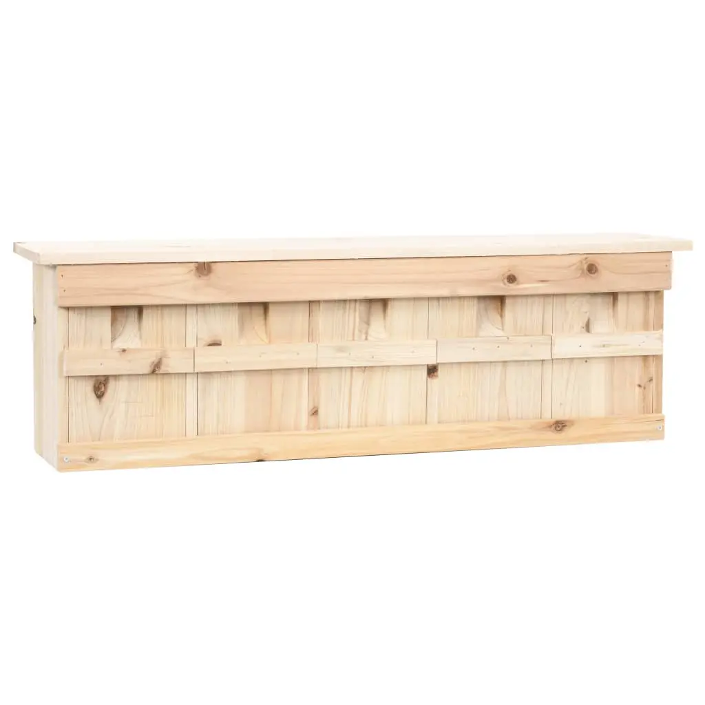 vidaXL Spurvekasse med 5 rom 68x15x21 cm gran