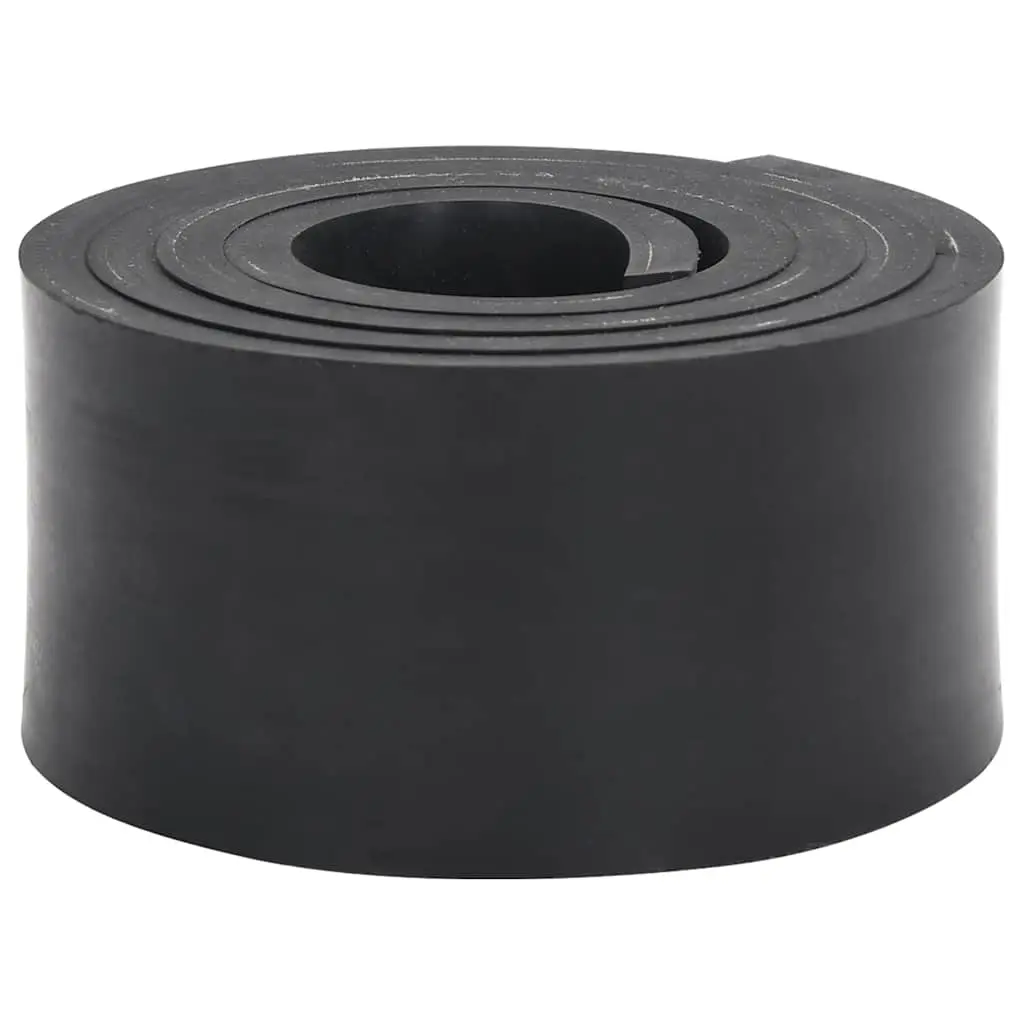 vidaXL Gummikant for snøplog svart 150x8x1 cm