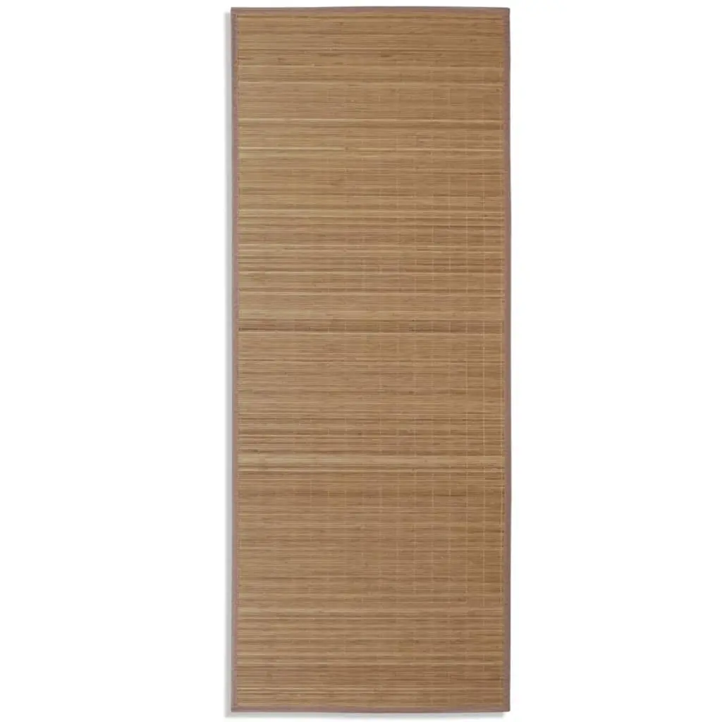 Teppe naturlig bambus rektangulært 80 x 200 cm