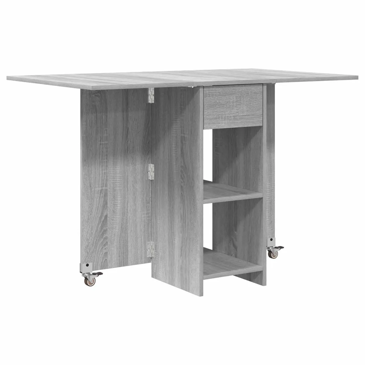 vidaXL Spisebord 115 x 70 x 75 cm Konstruert tre Grå Sonoma
