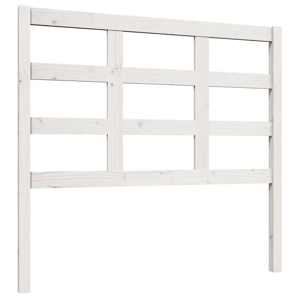 vidaXL Sengegavl hvit 105,5x4x100 cm heltre furu