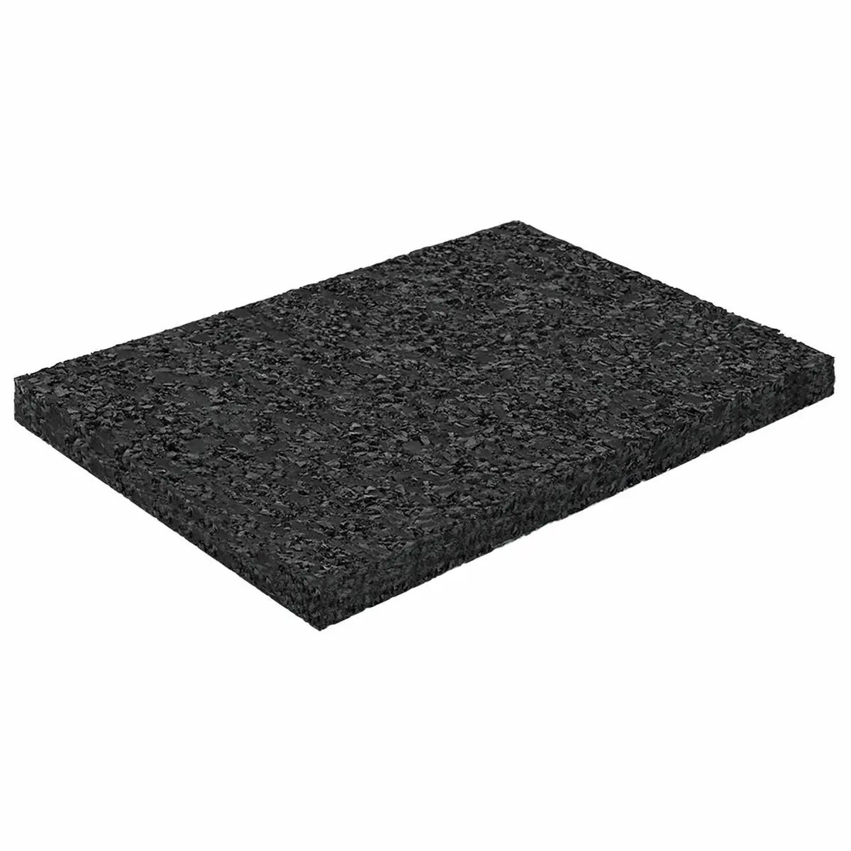 vidaXL Gummigranulat uteplasspad Svart 6 x 9 x 0,6 cm Gummi