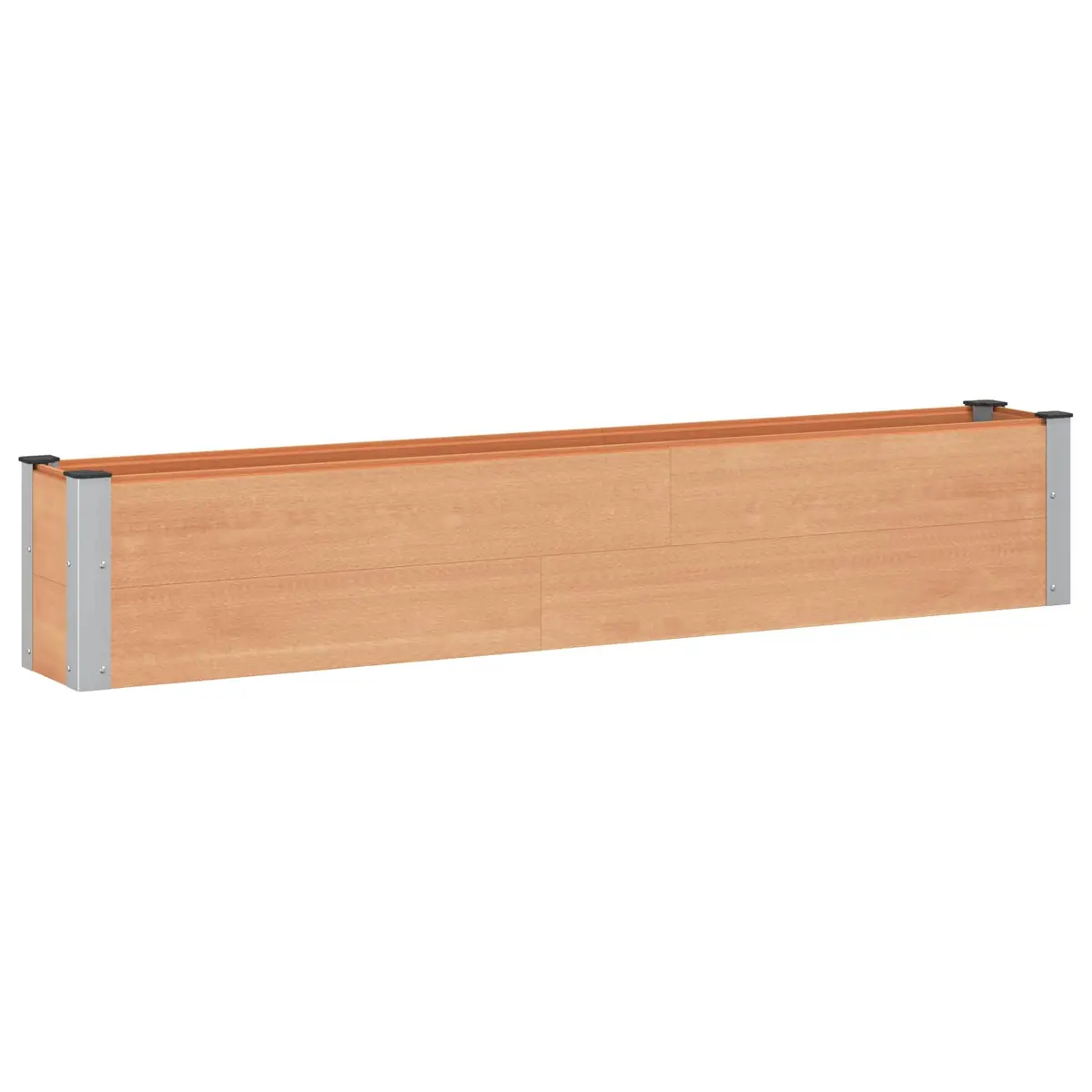 vidaXL Høybed Brun 200 x 30 x 36 cm WPC og Aluminium