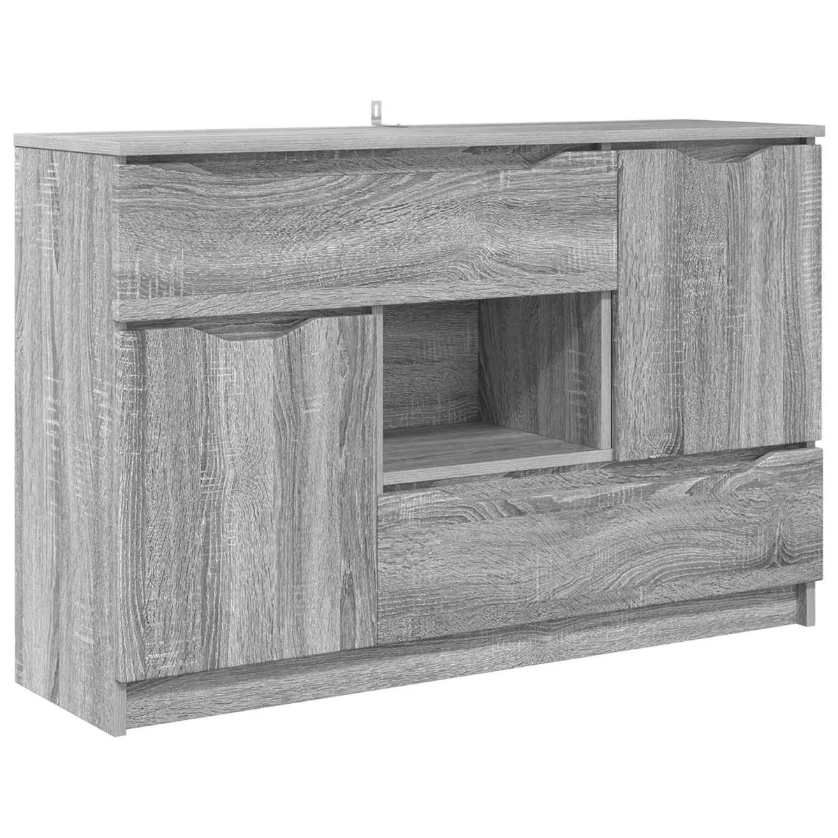vidaXL Serviesskap Grå Sonoma 100 x 30 x 65,6 Konstruert tre
