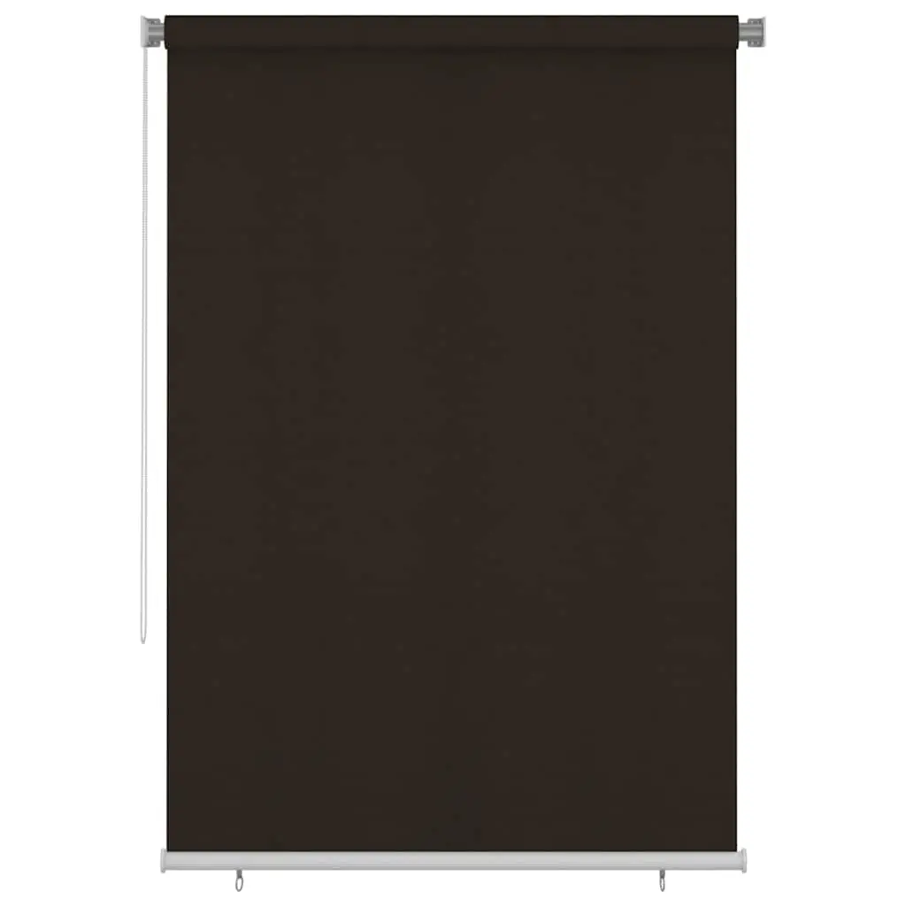 vidaXL Utendørs rullegardin 165 (B) x 230 (H) cm brun HDPE