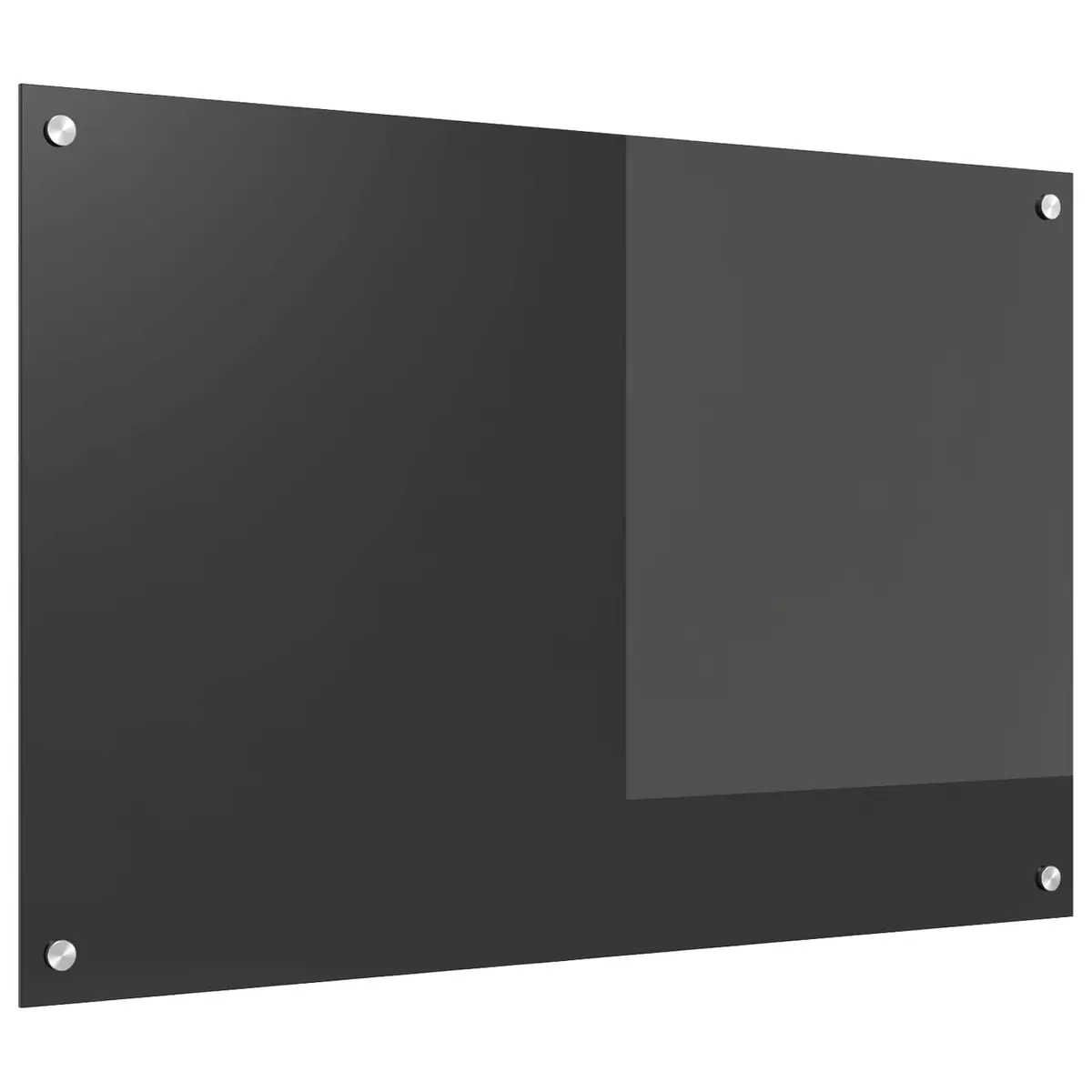 vidaXL Kjøkkenbenkplate Mørkegrå 90 x 60 cm herdet glass