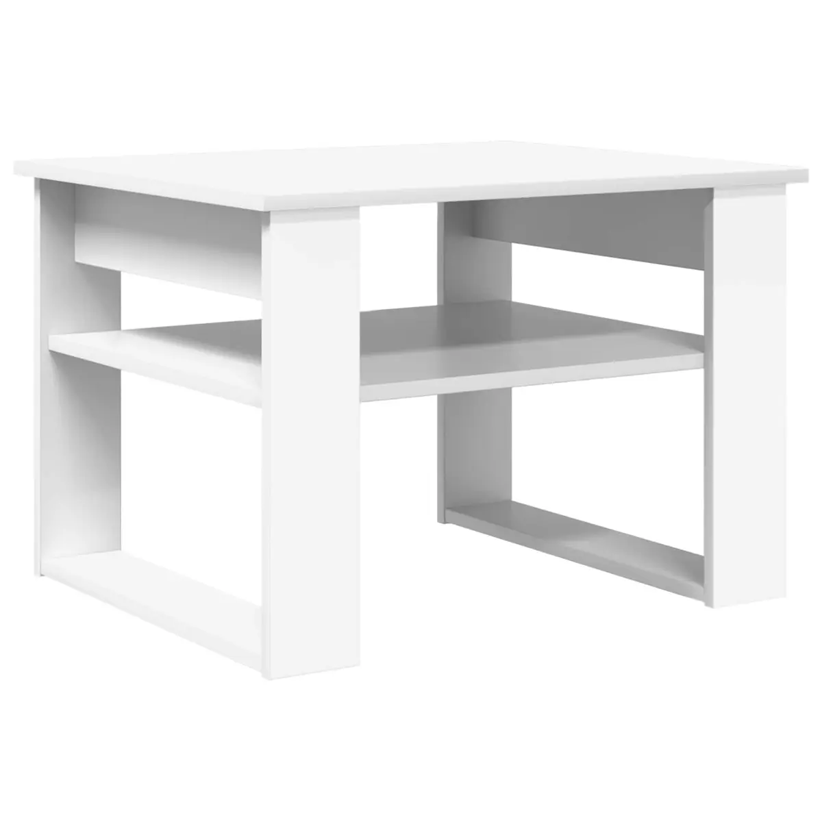 vidaXL Kaffebord Hvit 64 x 54 x 44 cm Konstruert tre