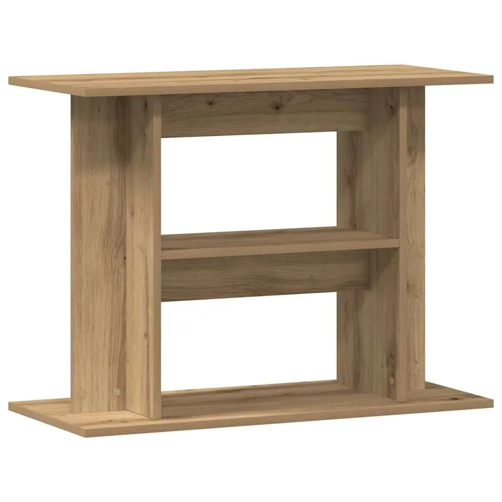 vidaXL Akvariestativ håndverkseik 80x35x60 cm konstruert tre