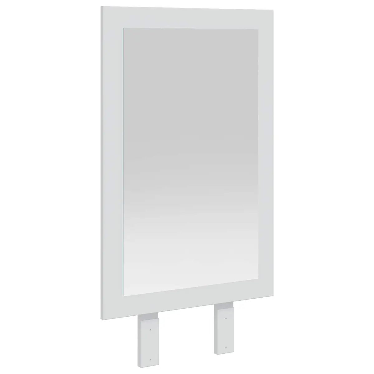 vidaxl Speil FAUSKE Hvit 43 x 3,5 x 77 cm Ingeniørtre og Solid Furu