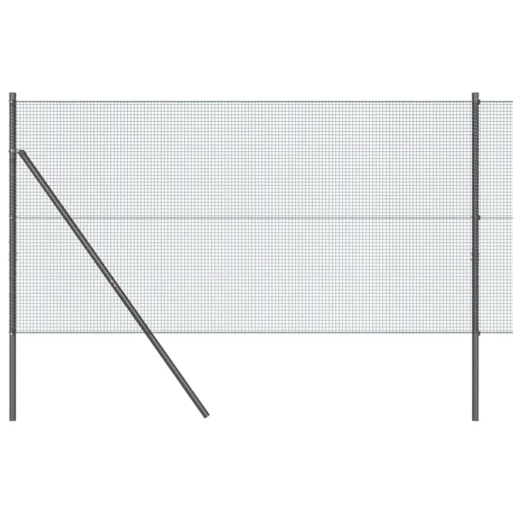 vidaXL Sveiset trådgjerde for bakken 10 x 1,2 m PVC-belagt stål Grå