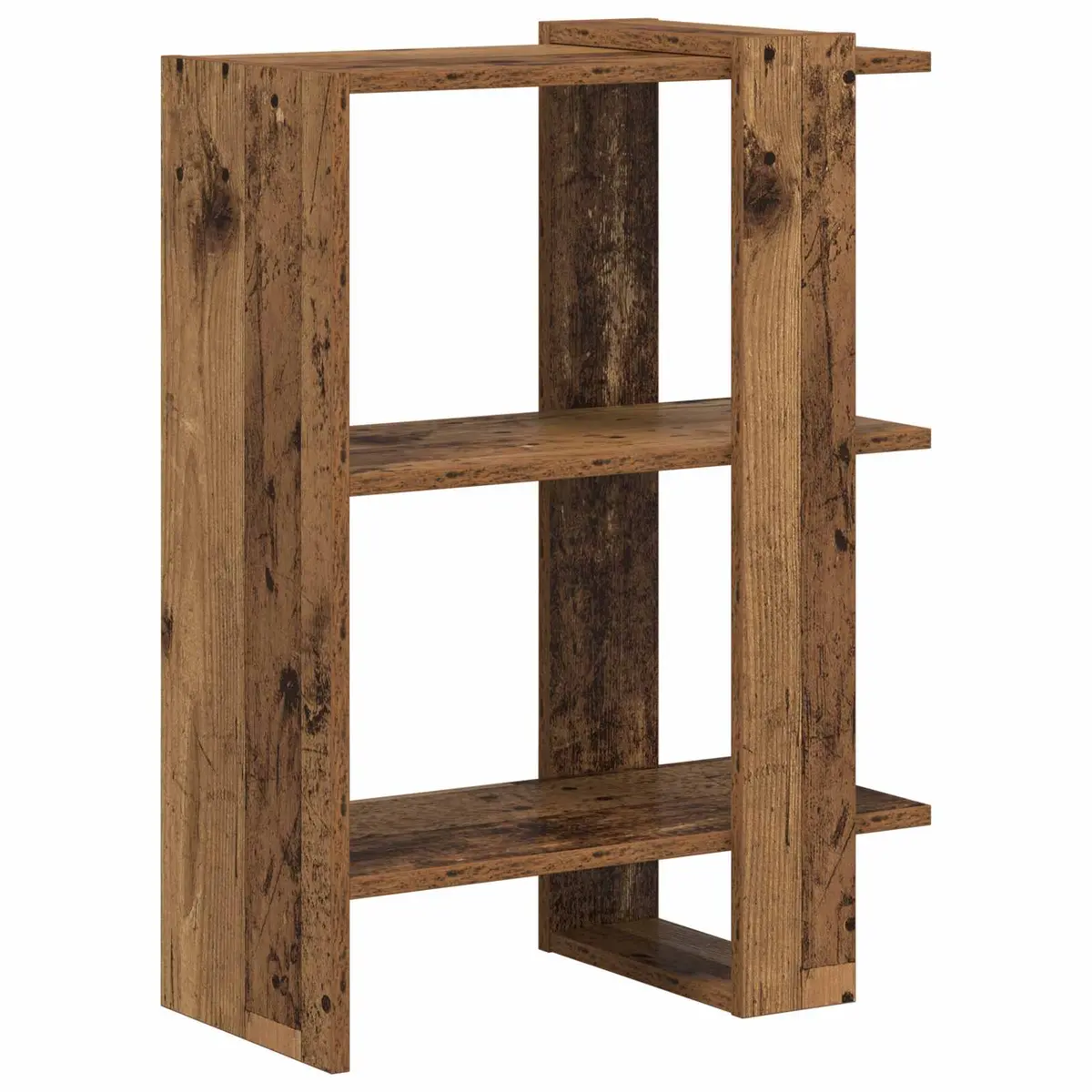 vidaXL Bokhylle 2 nivåer 52 x 25 x 71,5 cm Konstruert tre Gammelt tre