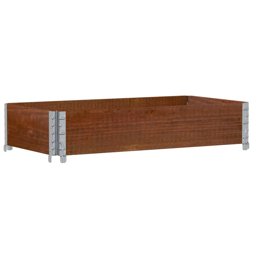 vidaXL Pallekarmer brun 100x50 cm heltre furu