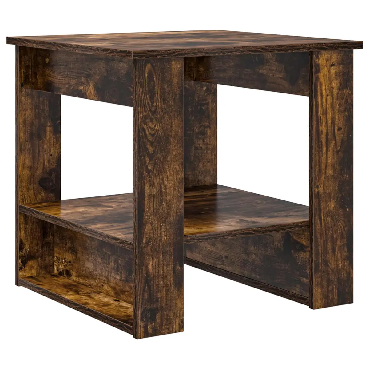 vidaXL Kaffebord Røkt eik 51 x 50 x 50 cm Konstruert tre
