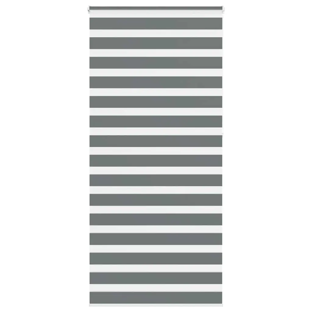 vidaXL Sebragardin mørkegrå 105x230 cm stoff bredde 100,9 cm polyester