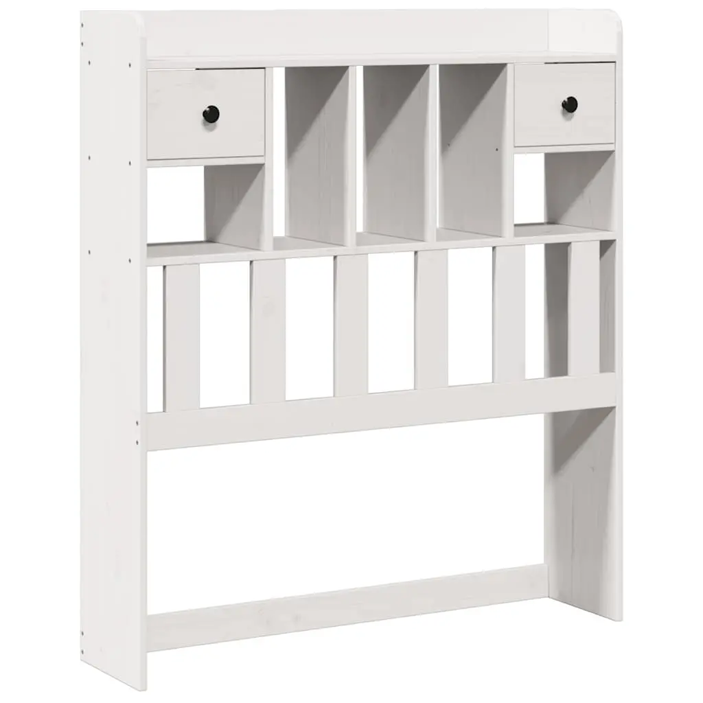 vidaXL Hodegavl med oppbevaring hvit 75 cm heltre furu