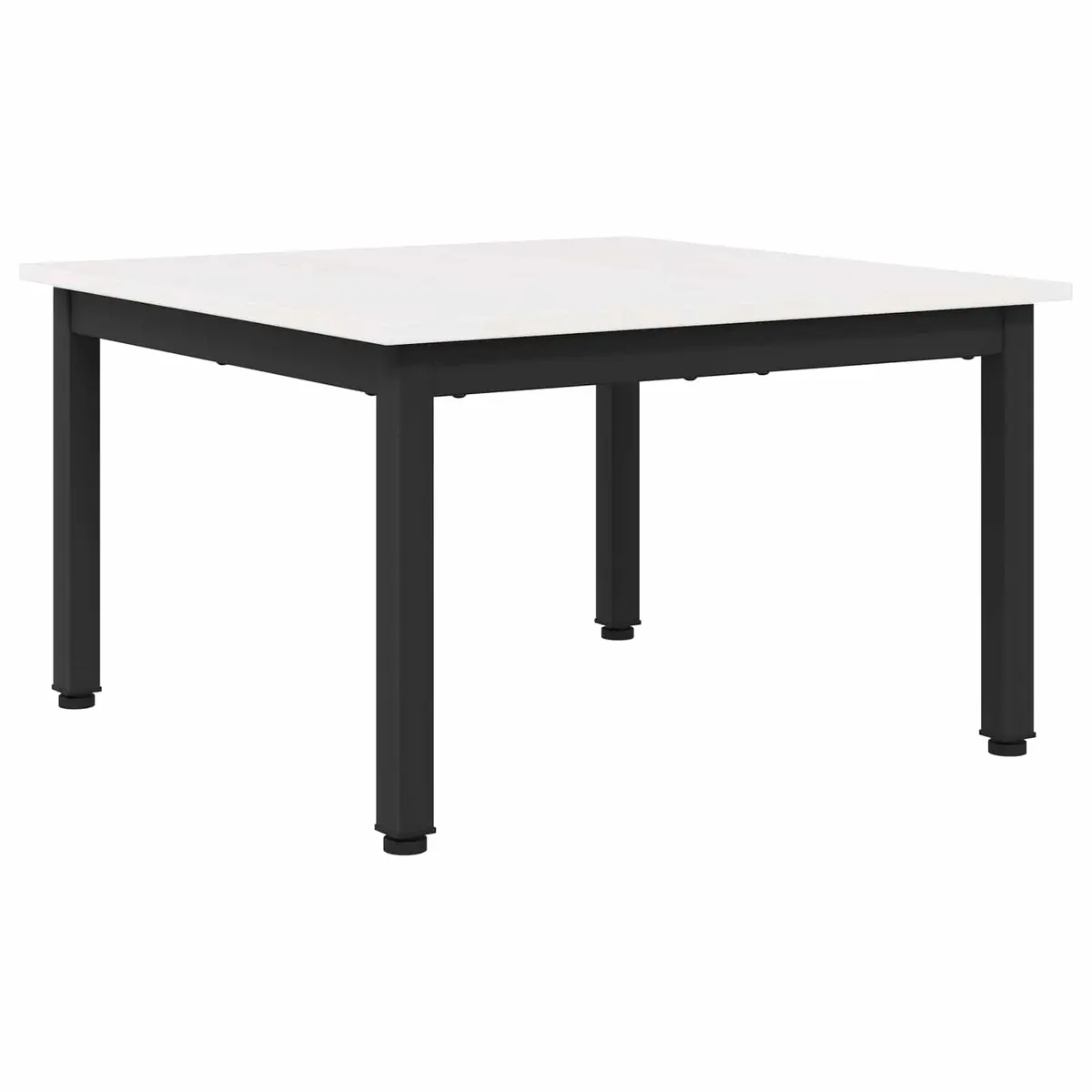vidaXL Kaffebord Hvit 60 x 60 x 36 cm Massiv furu