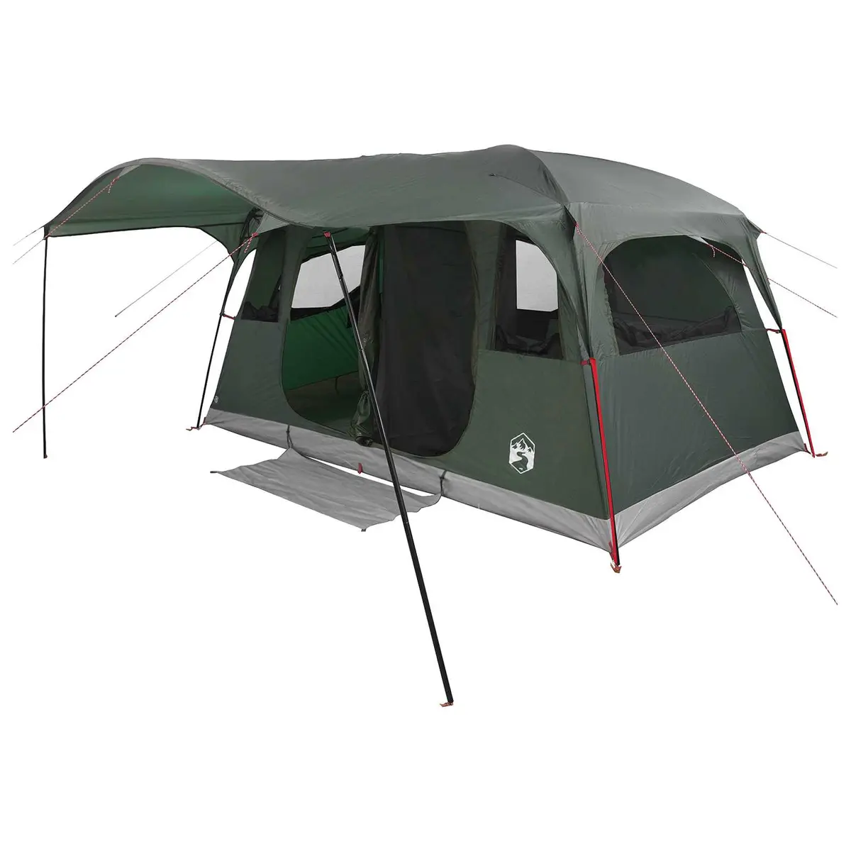 vidaXL Tunneltelt Army grønn 427 x 305 x 205 cm Polyester og stål