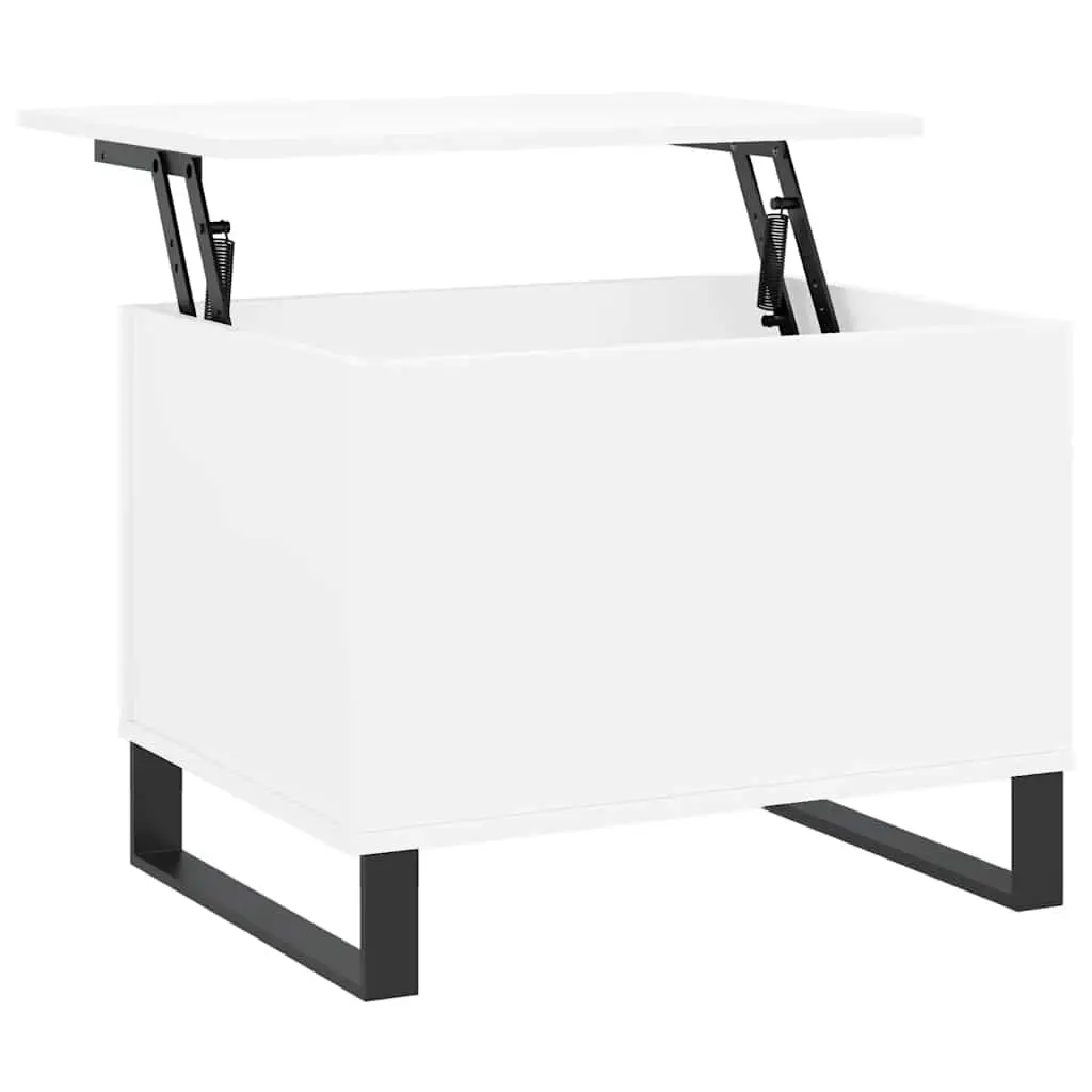 vidaXL Salongbord hvit 60x44,5x45 cm konstruert tre