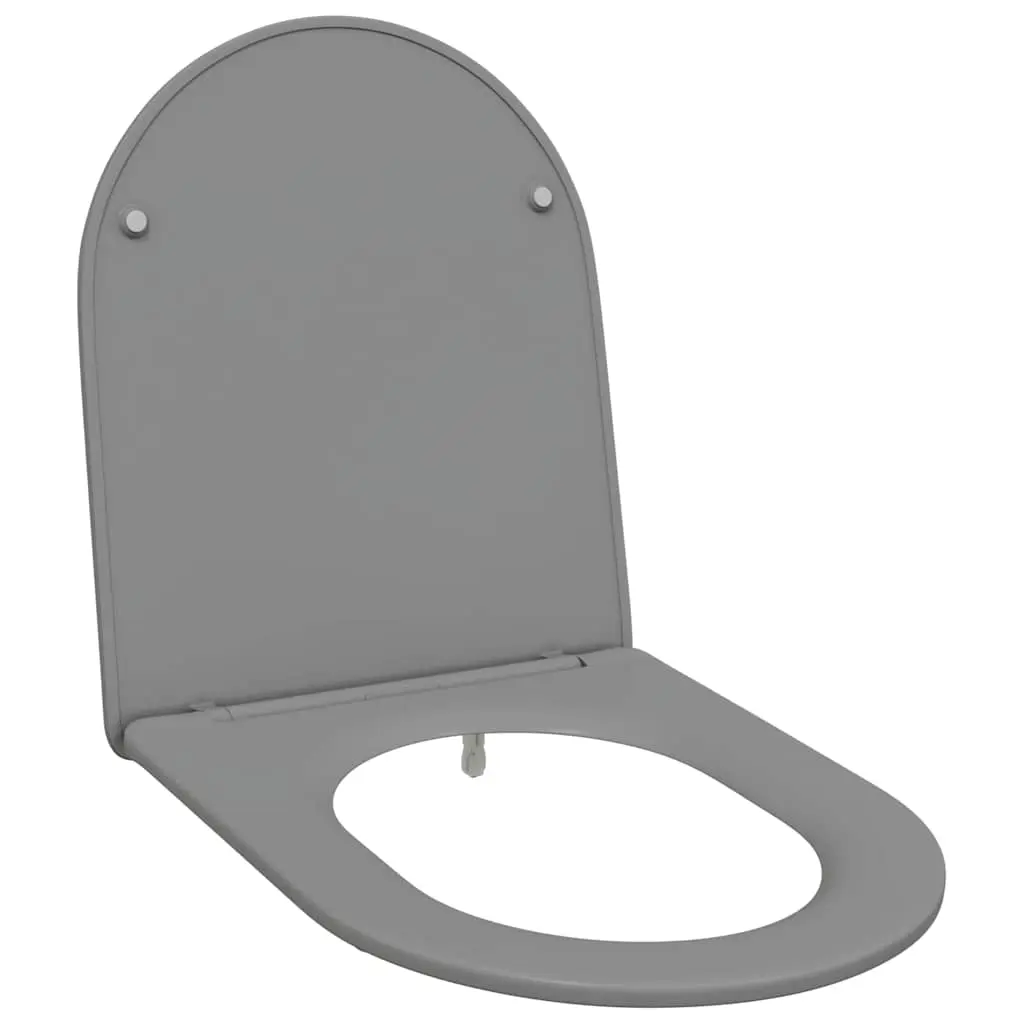 vidaXL Toalettsete Grå 47 x 36 x 3,4 cm Duroplast