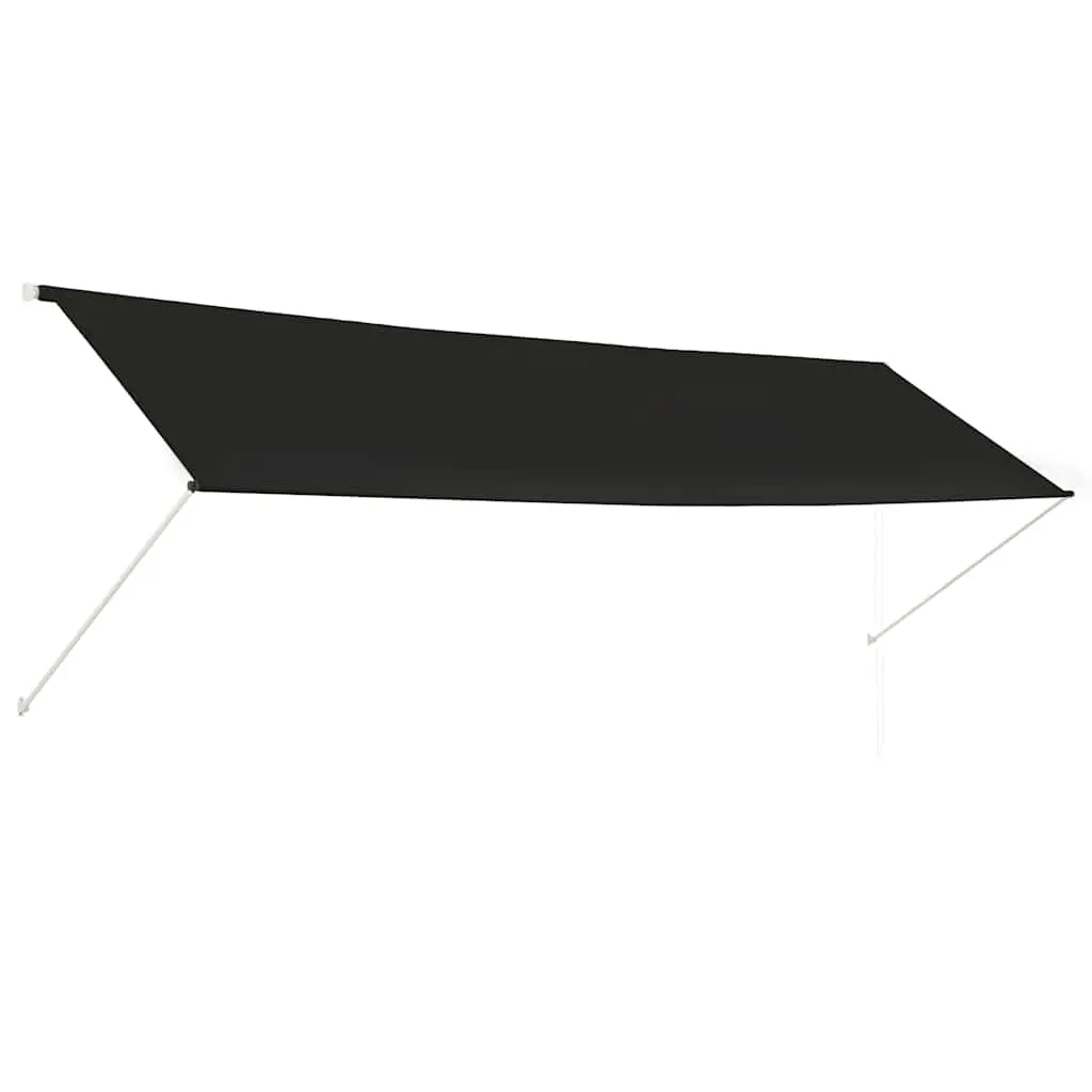 vidaXL Uttrekkbar markise 400x150 cm antrasitt