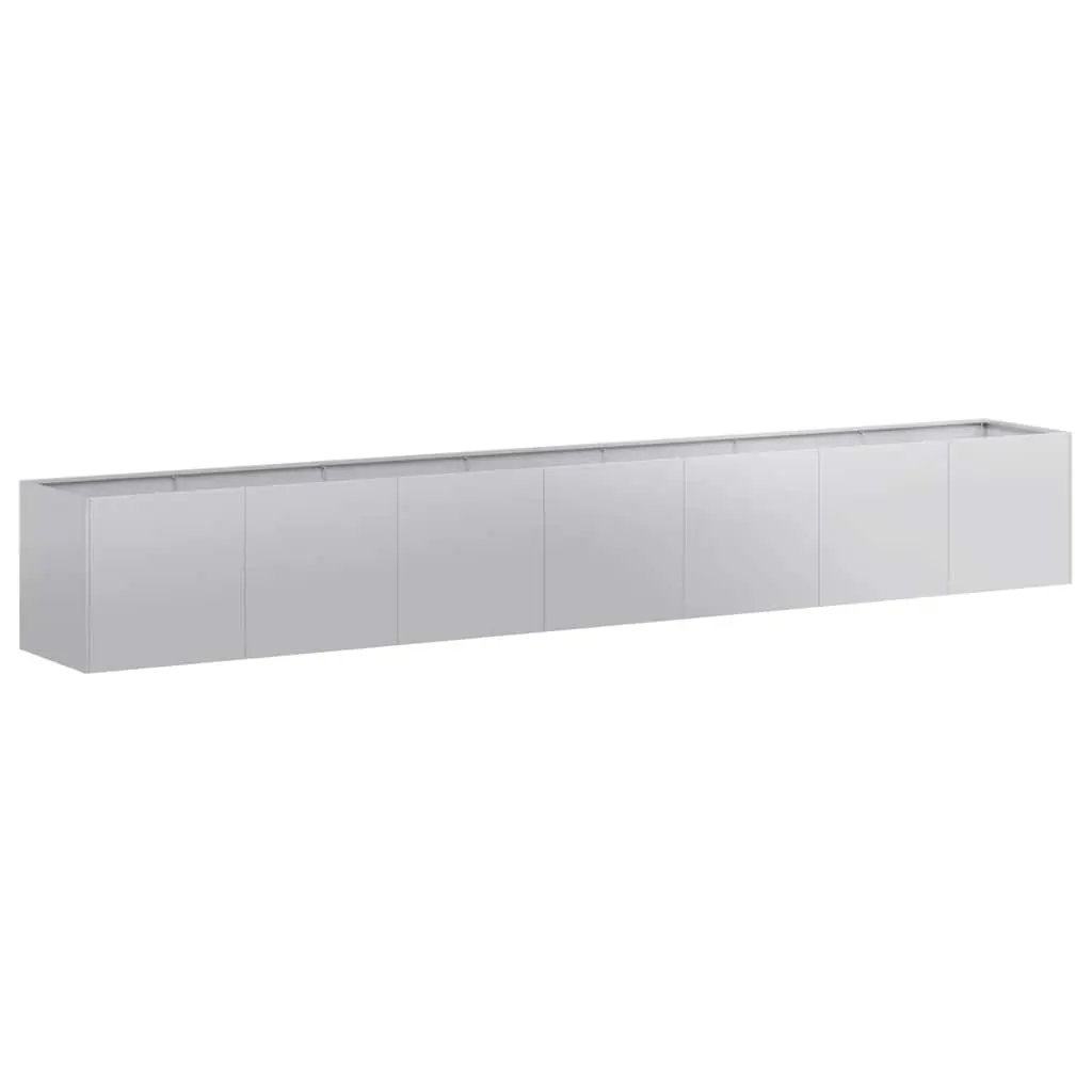 vidaXL Plantekasse 280x40x40 cm galvanisert stål