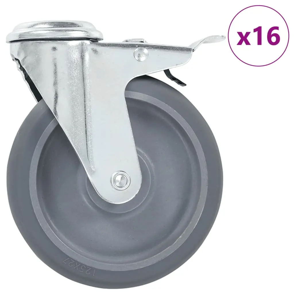 vidaXL Svinghjul med bolthull 16 stk 125 mm