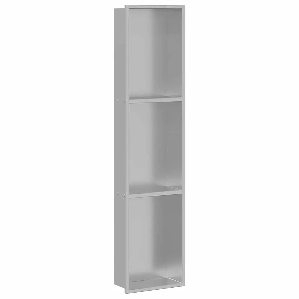 vidaXL Dusjniche Sølv 90 x 20 x 9,5 cm Rustfritt stål