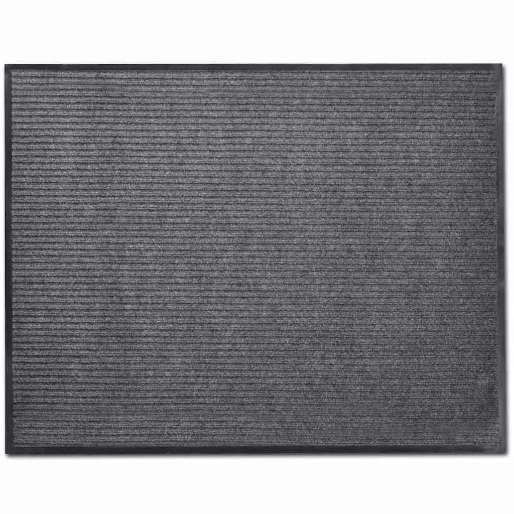 vidaXL Dørmatte grå 90 x 120 cm PVC