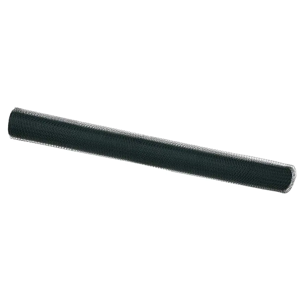 vidaXL Sekskantet gjerde 1,6 x 100 m PVC Grønn