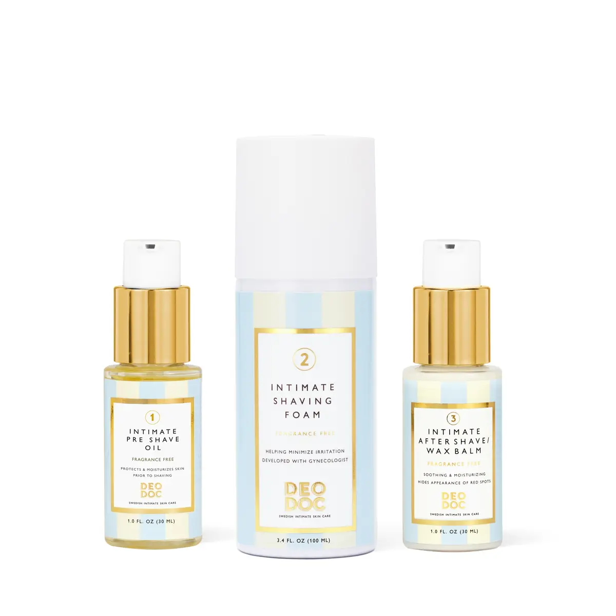 DeoDoc Intime Shaving Trio Fragrance Free