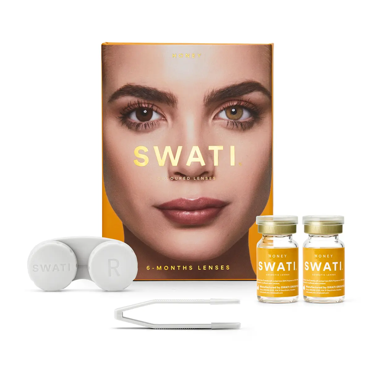 SWATI Coloured Lenses Honey 6 Months