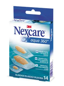 Nexcare Aqua 360 vanntett plaster 14 strips