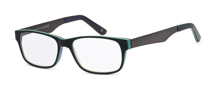 Mokki Lesebrille sort/ turkis (MO4082) +2,5