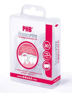 PHB flosser PTFE tanntrådbøyle 30 stk