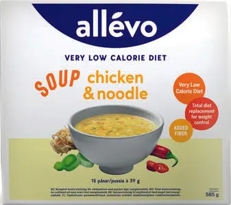 Allevo VLCD suppe chicken & noodle 15 x 39 g