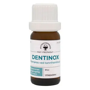 Dentinox NAF Oppl til tannkjøtt 5 mg/ml/75 mg/ml/675 mg/ml