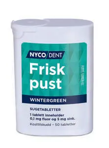 Nycodent Frisk Pust sugetabletter Wintergreen 50 stk