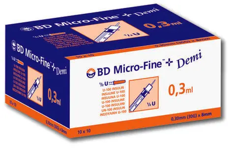BD MICROFINE SPR 0,3ML 8MM