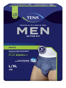 TENA Men ActiveFit Pants Plus L/XL 10 stk