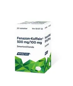 Fenazon-Koffein tabletter 500 mg/100 mg