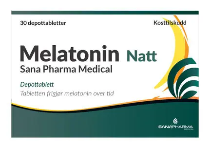Melatonin Natt Sana Pharma Medical 30 depottabletter