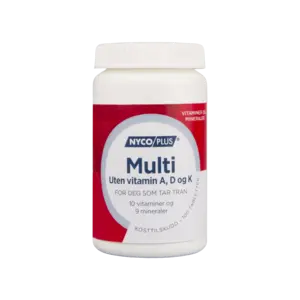 Nycoplus Multi uten vitamin A, D og K 100 tabletter
