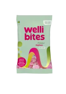 Wellibites Hyllebær & Bringebær m/sink 70 g